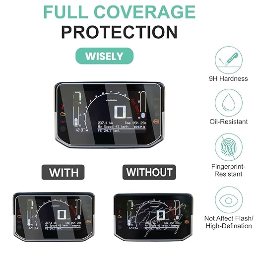 Screen Guard for Hero Karizma 210 XMR 2025 | TFT HD Clear Full Cover Digital Meter Protector | Easy Installation Kit