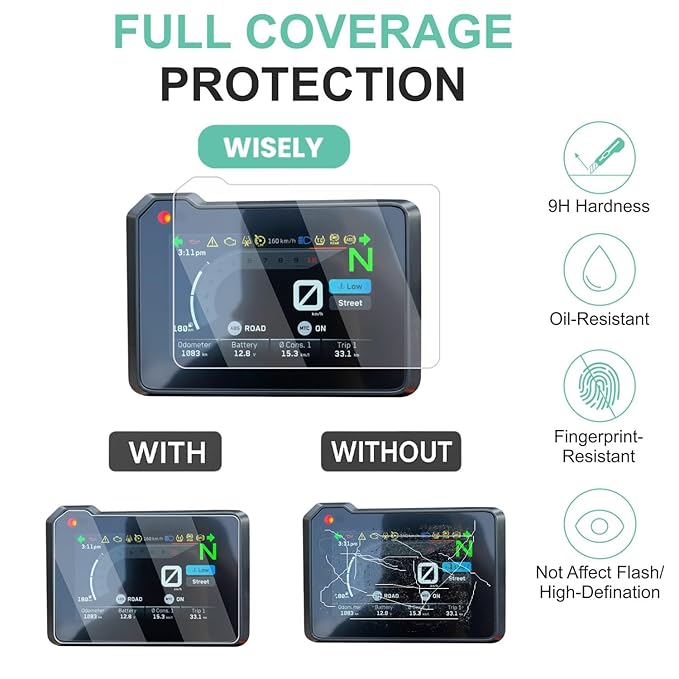 Screen Guard for NEW KTM 160 Duke 2025 | 5-Inch TFT Display Digital Meter Protector | Easy Installation Kit