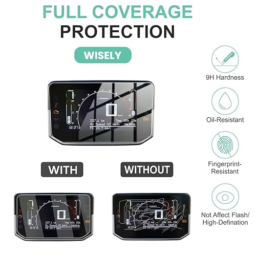 Screen Guard for Hero Xtreme 250R (2025) | HD Clear Full Cover Digital Meter Protector