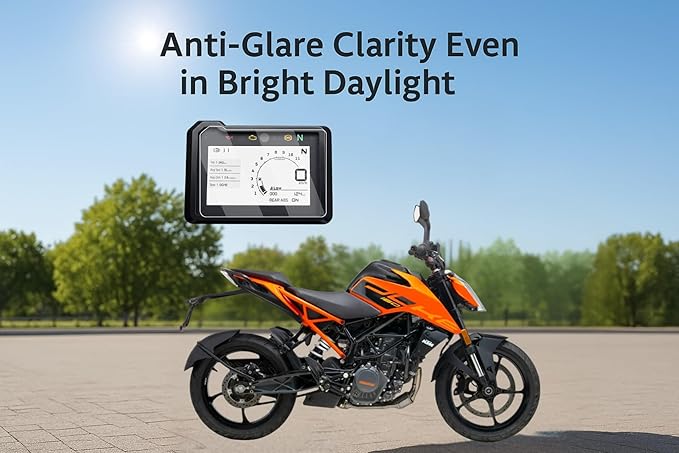 Screen Guard for NEW KTM 160 Duke 2025 | 5-Inch TFT Display Digital Meter Protector | Easy Installation Kit