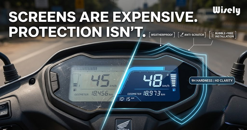 Scooter Display Screen Protector | Best Scooty Digital Meter Guard