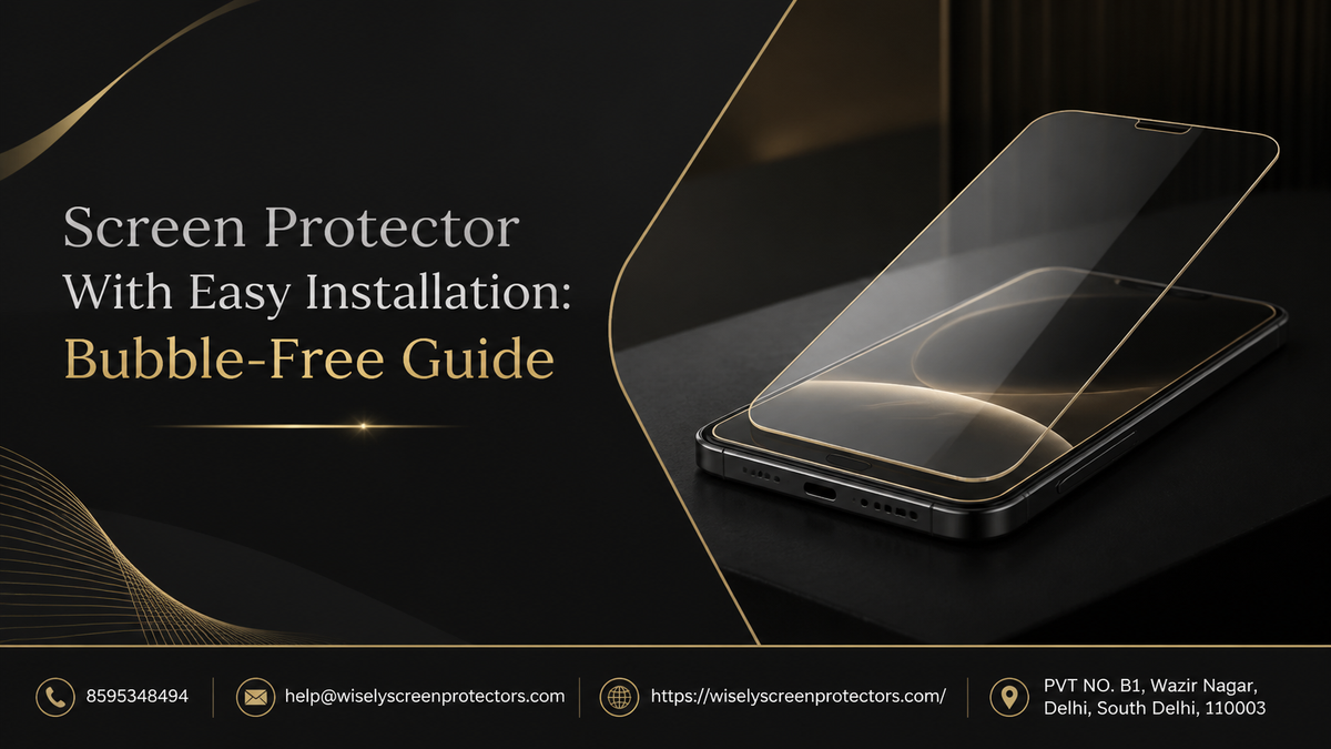 Screen Protector With Easy Installation: Bubble-Free Guide