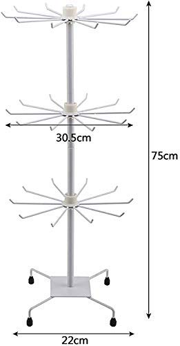Metal 3 Layered Rotating Jewellery Stand, Chains, Ear-Rings, Bracelet, Necklace Display Stand Rack for Shop