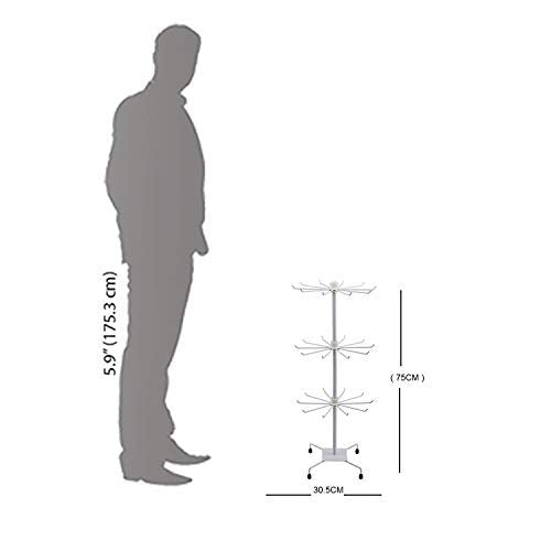 Metal 3 Layered Rotating Jewellery Stand, Chains, Ear-Rings, Bracelet, Necklace Display Stand Rack for Shop