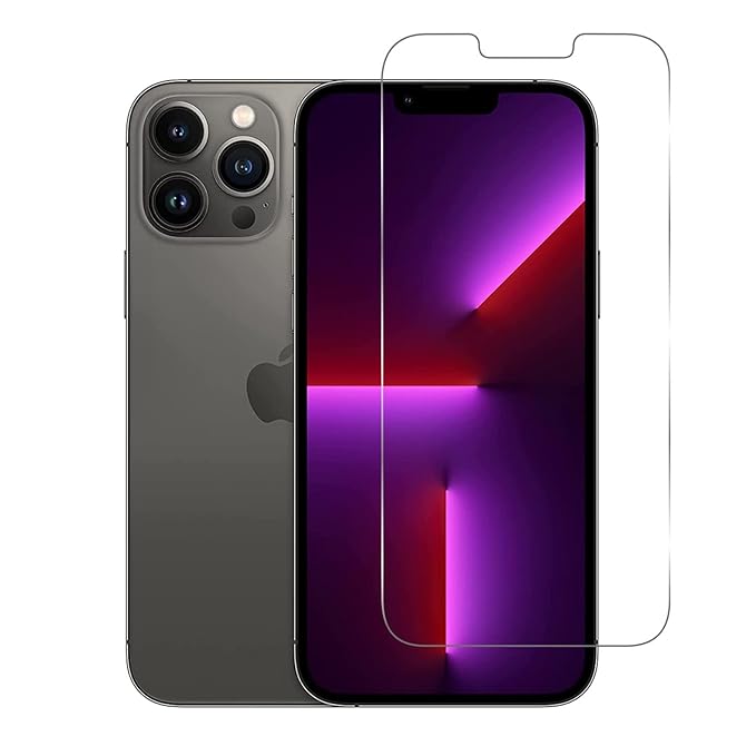 Apple iPhone 13 Pro Max Screen Protector – 9H HD Clear Flexible Nano Glass | Anti-Scratch, Bubble-Free