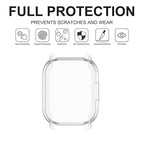 Wisely Protective Case Cover for Redmi Watch 5 Lite – Transparent Soft TPU, HD Clear Full Screen Protector, Anti-Scratch, Shock Absorbent