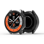 Wisely Electroplate Shine Slim Bumper Tempered Glass Case Cover for OnePlus Watch 2 – Luxury Black