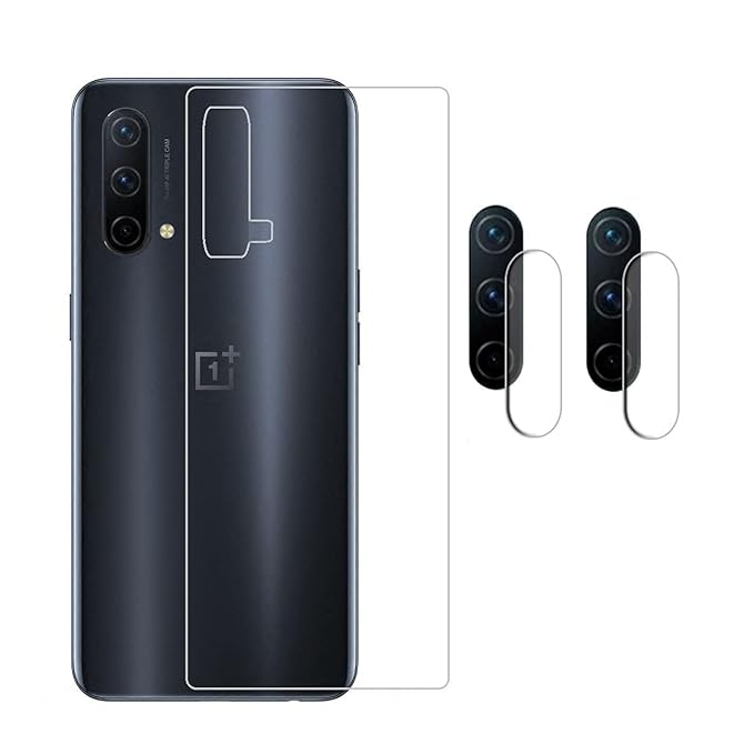 3-in-1 Camera Lens Nano Glass + Anti-Scratch TPU Back Guard Screen Protector for OnePlus Nord CE 5G