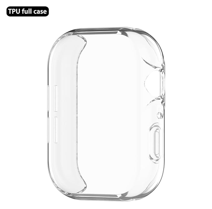Wisely Protective Case Cover for Noise Colorfit Ultra 3 Smartwatch – Transparent Soft TPU Full Screen Guard, Scratch Resistant, Shockproof & Easy Install