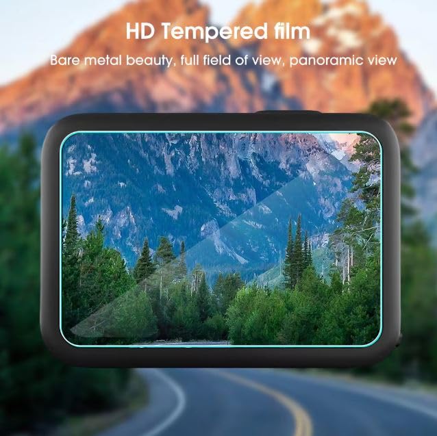 Premium Screen Guard Protector Compatible for GoPro Hero 9/10 / 11/12 Action Camera, Easy installation kit, HD Clear, Full Cover, Set Of 3 Glass