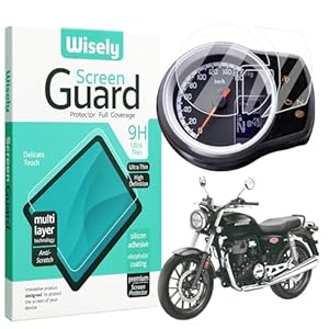 Wisely Premium Screen Guard for Honda H’Ness CB350 – Digital Meter Protector, HD Clear, Anti-Scratch, Full Coverage Instrument Cluster Film