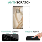 Screen Guard Combo for Motorola Edge 50 Pro 5G | 2pc Camera Lens Protector + Front Flexible Nano Glass Screen Guard