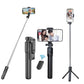 Selfie Sticks with Bluetooth Wireless Remote and Tripod Stand, 3-in-1 Multifunctional Extendable Selfie Stick Compatible with iPhone/Mi/OnePlus/Samsung/Oppo/Vivo and All Phones