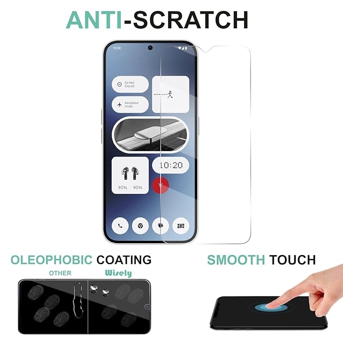 3-in-1 Nano Glass Screen Protector with Front, Back & Camera Guard for Nothing Phone 2a 5G