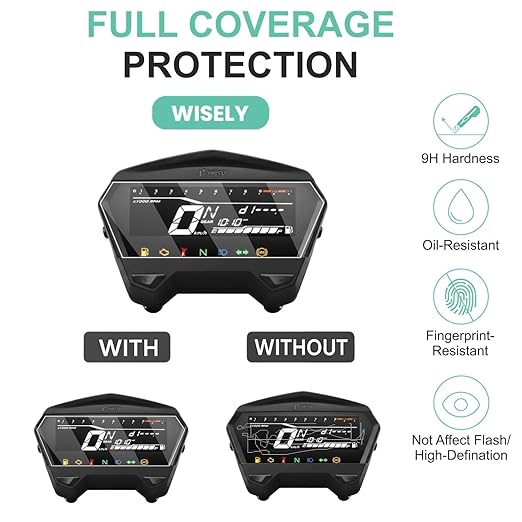 Screen Guard for Hero Xtreme 125R & 160R 4V (2024) | HD Clear Full Cover Digital Meter Protector | Pack of 2