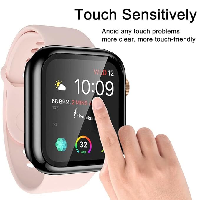 Wisely Electroplate Shine Slim Bumper Tempered Glass Case Cover for OnePlus Watch 2 – Transparent, Shockproof, Scratch-Resistant, Full Protection