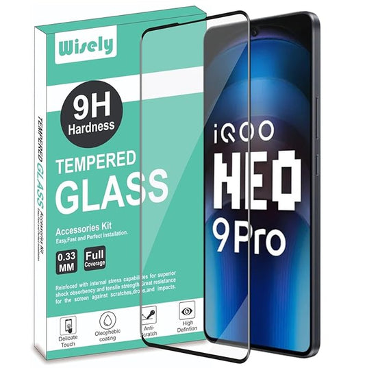 Edge To Edge Smartphone Tempered Glass For Iqoo Neo 9 Pro 5G |6.78 Inch| Screen Protector With Easy Installation Kit -