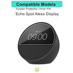 Premium Screen Guard Protector for Echo Spot Alexa Display Easy installation kit, HD Clear, Full Cover