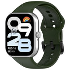 Wisely Adjustable Silicone Strap for Redmi Watch Move – Replacement Band with Tang Buckle, Soft & Durable, Olive