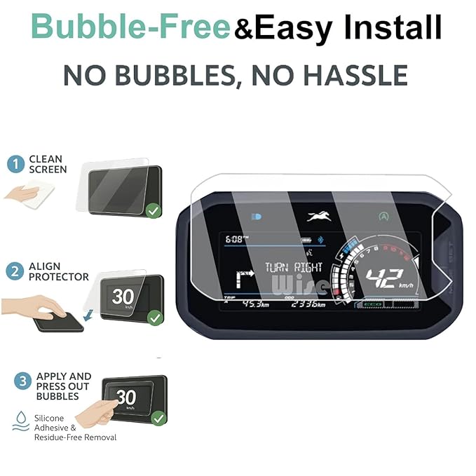 Wisely Premium Screen Guard for TVS JUPITER 125 DT SXC 2025 Scooter – Full Coverage, HD Clear, Anti-Scratch, Easy Installation