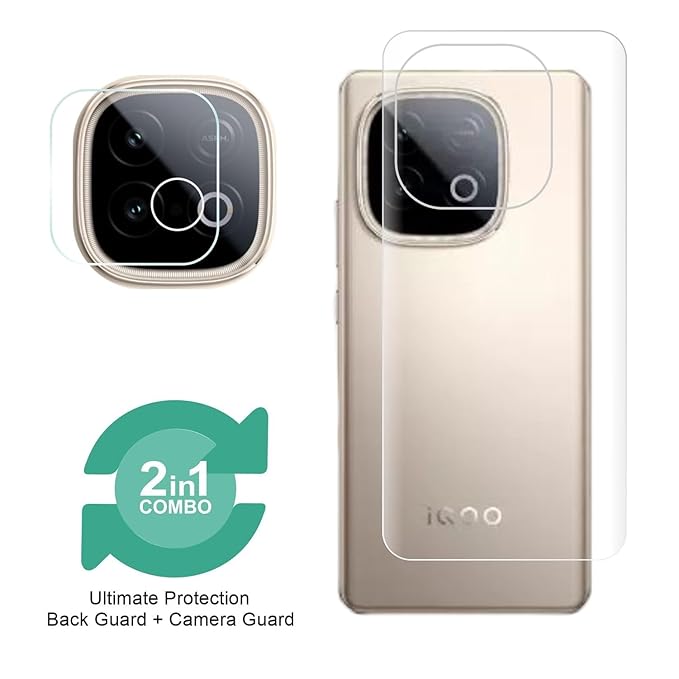 2-in-1 Camera Lens Nano Glass + TPU Back Guard Protector for iQOO Neo 10 | Edge-to-Edge Full Cover | Scratch Resistant