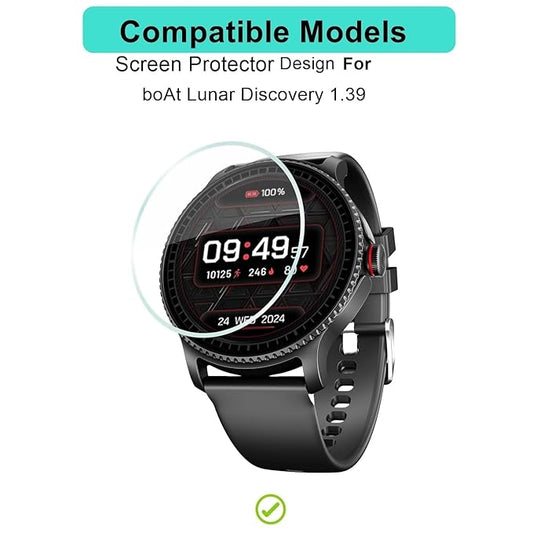 Screen Guard Protector For Boat Lunar Discovery (1.39'' inch) Anti Shock, Anti-Scratch, HD Clear, Full Cover
