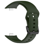 Wisely Adjustable Silicone Strap for Redmi Watch Move – Replacement Band with Tang Buckle, Soft & Durable, Olive