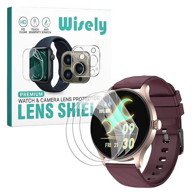 Screen Guard Protector for Fastrack Limitless XR1 Smartwatch (1.38") – Full Cover, 9H Hardness