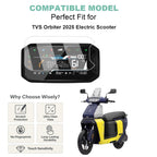 Wisely Screen Guard for New TVS Orbiter Electric Scooter (2025) - TFT Display Digital Meter Protector - HD Clear