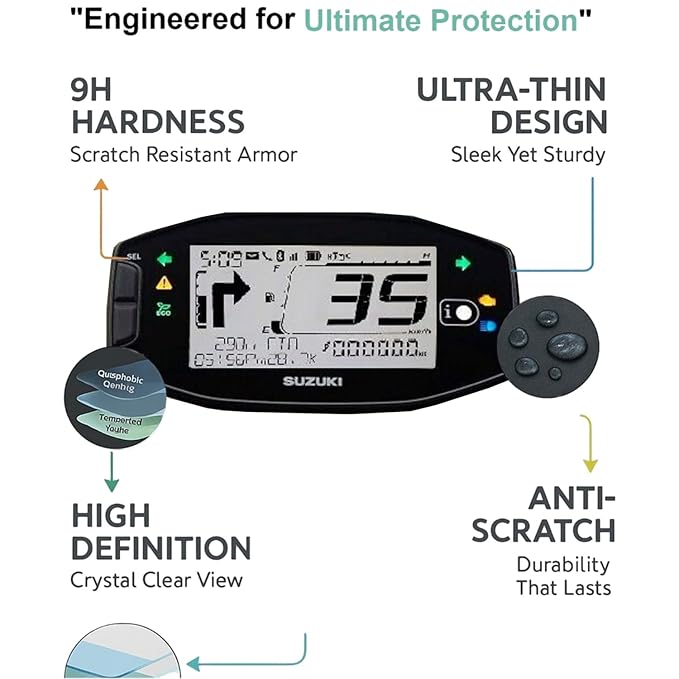 Wisely Premium Speedometer Screen Guard for Suzuki Access 125 BS6 Bluetooth Edition – HD Clear Full Protection