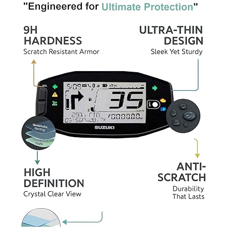 Wisely Premium Speedometer Screen Guard for Suzuki Avenis 125 & Burgman Street 125 – Digital Meter Protector, HD Clear, Full Coverage, Easy Installation