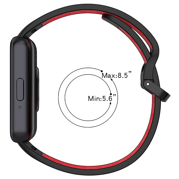 Wisely Adjustable Silicone Replacement Band Strap for Samsung Galaxy Fit 3 – Soft, Durable & Stylish Smartwatch Bracelet