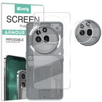 Wisely 2-in-1 Camera Lens Nano Glass + TPU Back Guard Protector for Nothing Phone 3a Pro – Edge-to-Edge Anti-Scratch Protection