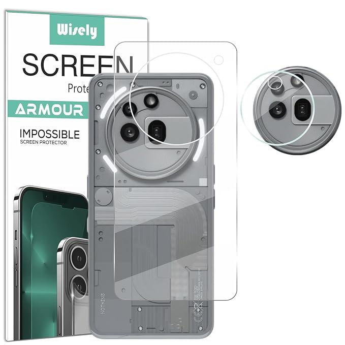 Wisely 2-in-1 Camera Lens Nano Glass + TPU Back Guard Protector for Nothing Phone 3a Pro – Edge-to-Edge Anti-Scratch Protection