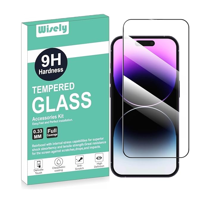 Tempered Glass for Apple iPhone 13 Pro Max & iPhone 14 Pro Max / 14 Plus (6.7-Inch) | 9H Hardness | HD Clear | Scratch Resistant