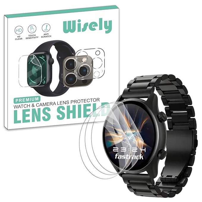 Screen Guard Protector for Fastrack Astor FR2 Pro Smartwatch (1.43") – Full Cover, 9H Hardness