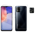 3-in-1 Nano Glass Screen Protector with Front, Back & Camera Guard for Vivo Y01