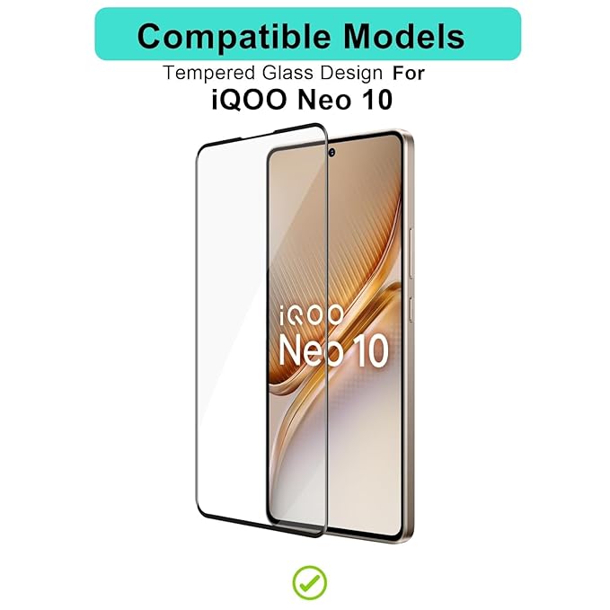 Tempered Glass for iQOO Neo 10 5G  | 9H Hardness | Anti-Glare