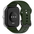 Wisely Adjustable Silicone Strap for Redmi Watch Move – Replacement Band with Tang Buckle, Soft & Durable, Olive