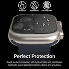 Tempered Glass for Apple Watch Ultra / Ultra 2 (49mm) | Full Cover Edge-to-Edge Screen Protector | 9H Hardness | Pack of 2