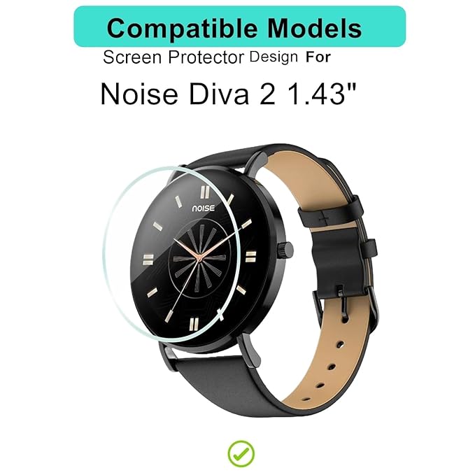 Wisely 3-Pack TPU Screen Guard for Fire-Boltt Snapp Smartwatch – 54.1 mm Full-Cover Protection