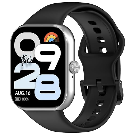 Wisely Adjustable Silicone Band Strap for Redmi Watch Move – Replacement Smartwatch Bracelet, Soft & Comfortable