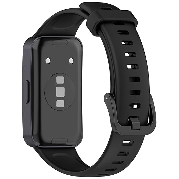 Wisely Adjustable Silicone Replacement Strap for Huawei Band 10/9/8 – Soft, Sporty & Durable