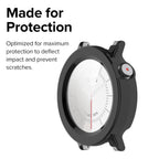 Wisely Protective Slim Bumper Tempered Glass Case Cover for CMF by Nothing Watch 3 Pro - Luxury Black