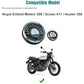 Screen Guard Nano Tempered Glass Compatible for Royal Enfield Meteor 350 / Scram 411 / Hunter 350 Speedometer Protector, Easy installation kit, HD Clear, Full Cover