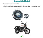 Wisely Premium Speedometer Screen Guard for Royal Enfield Meteor 350, Scram 411 & Hunter 350 – HD Clear 9H Protection, Full Cover Anti-Glare Shield