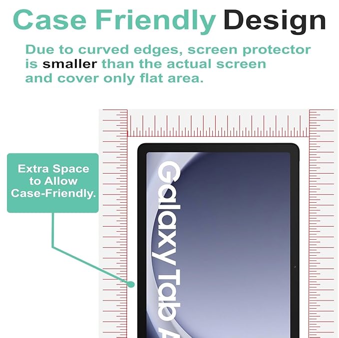 Wisely Premium Tempered Glass Screen Protector for Samsung Galaxy Tab A9 Plus / A9+ [SM-X210/X216] – 11 inch Tablet Guard, 9H Hardness, Scratch Resistant, HD Clear & Bubble-Free