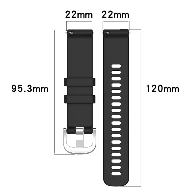 Wisely Adjustable Silicone Replacement Strap for CMF by Nothing Watch Pro & Watch Pro 2 – Durable, Stylish & Comfortable Smartwatch Band with Steel Buckle