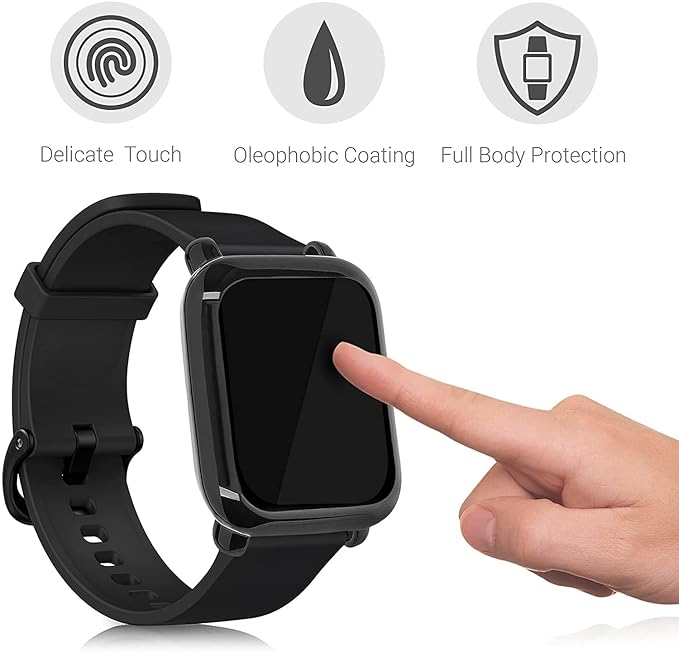 Wisely Protective Case Cover for Redmi Watch 5 Lite – Transparent Soft TPU, HD Clear Full Screen Protector, Anti-Scratch, Shock Absorbent
