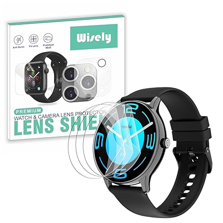 Wisely | 3-Pack | HD Clear Full-Coverage Screen Guard for Noise Twist Go 1.39" Smartwatch – Bubble-Free TPU Protector